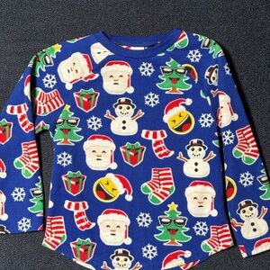 The Children's Place Blue Holiday Pajama Top